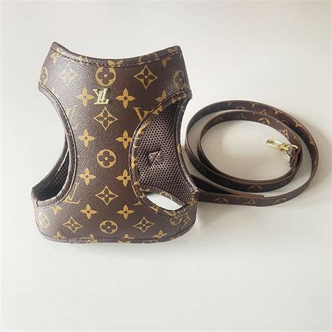 louis vuitton dog harness and lead|louis vuitton dog collar sizes.